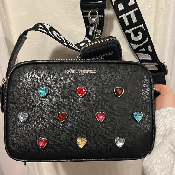 Karl Lagerfeld camera bag with multicolored stones - Picture 9 of 10